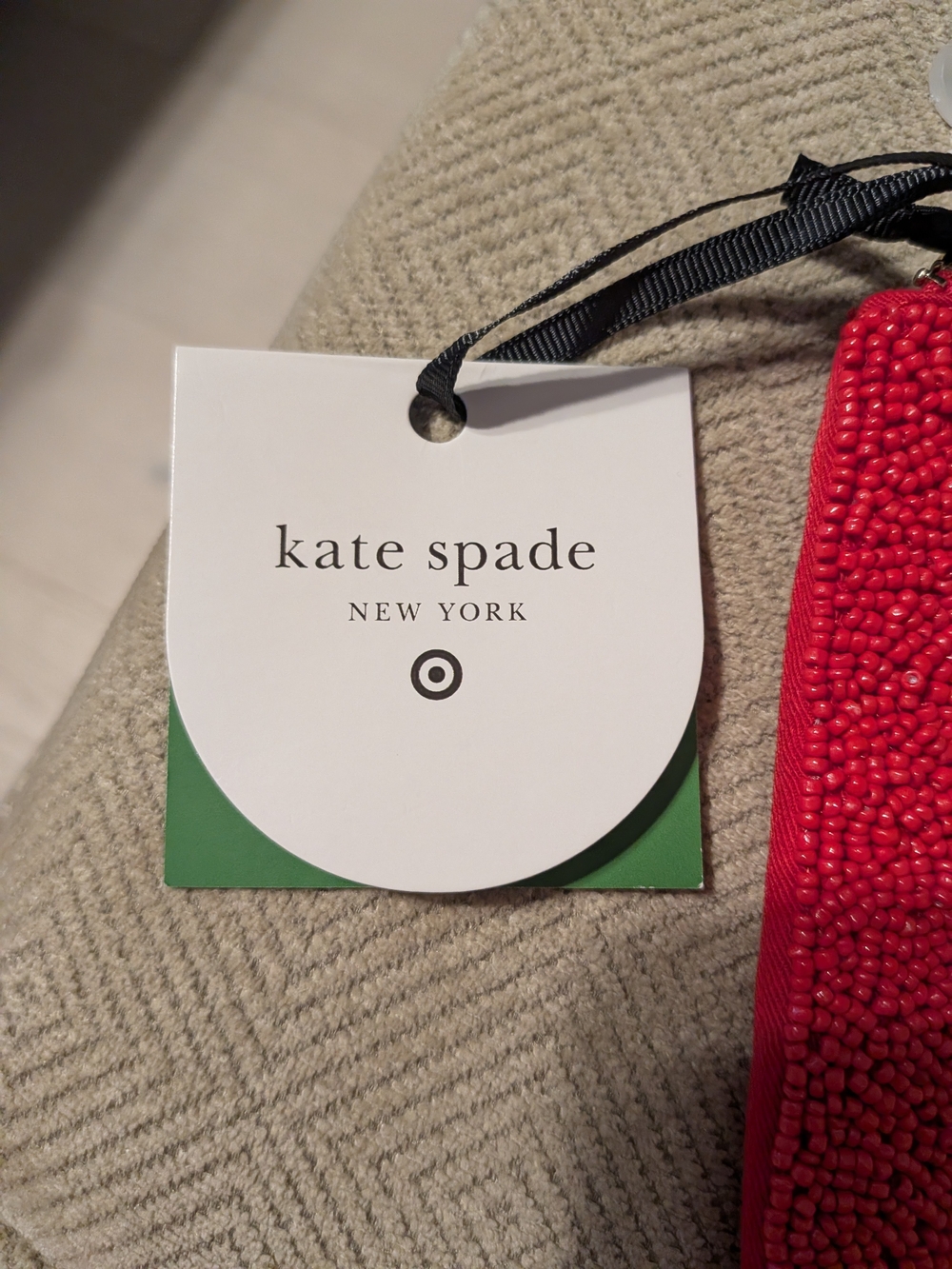kate spade New York Red Beaded 'Going to Target' Wristlet - Picture 2 of 7